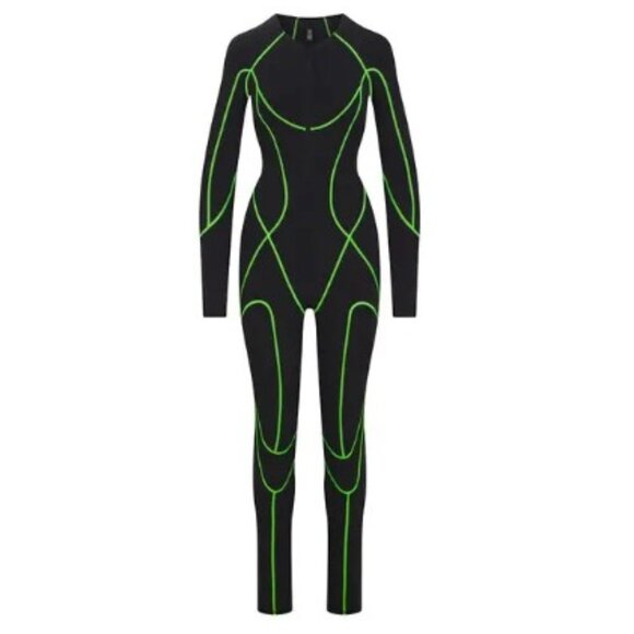 SKIMS Moto Contour Mesh Catsuit M NWT
